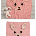 Snuggly Bunny Blanket Free Knitting Pattern