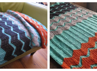 The Walt Painted Chevron Baby Blanket Free Knitting Pattern