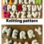 Bubble Writing Alphabet Knitting Pattern