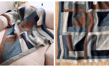 Log Cabin Quilt Free Knitting Pattern