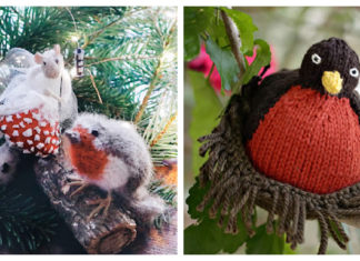 Robin Bird Free Knitting Pattern