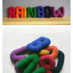 Soft Letters Free Knitting Pattern