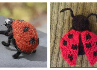 Amigurumi LadyBug Free Knitting Pattern