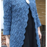 Leaves Lace Cardigan Free Knitting Pattern