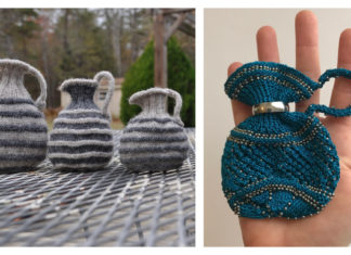 Pence Jug Coin Purse Free Knitting Pattern