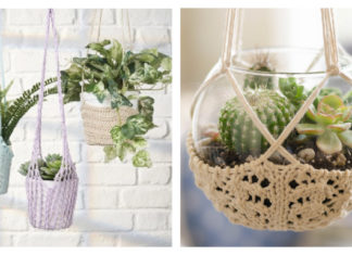 Plant Hanger Knitting Patterns