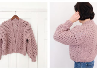 Springside Lace Cardigan Free Knitting Pattern and Video Tutorial
