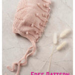 Sweet Pink Baby Set Baby Bonnet Free Knitting Pattern
