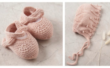 Sweet Pink Baby Set Free Knitting Pattern
