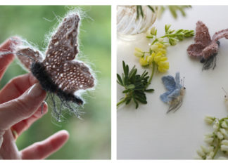 Butterfly Free Knitting Pattern