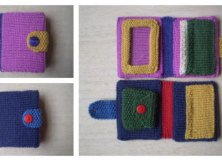 Coin and Card Wallet Free Knitting Pattern