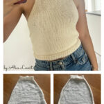Halter Neck Summer Top Free Knitting Pattern