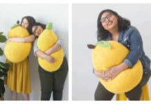 Lemon Pillow Free Knitting Pattern