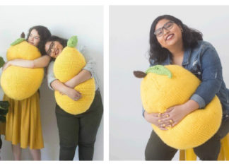 Lemon Pillow Free Knitting Pattern