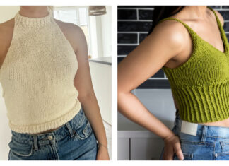 Simple Summer Tank Top Free Knitting Pattern