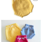 Easy Baby Bloomers Free Knitting Pattern