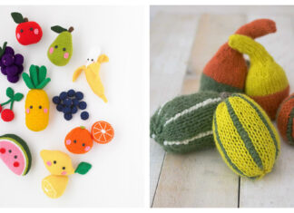 Fruit and Vegetables Knitting Pattern