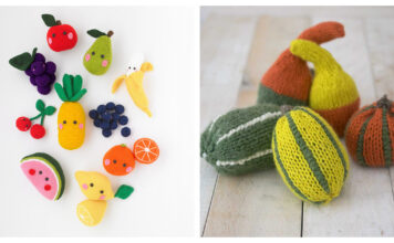 Fruit and Vegetables Knitting Pattern