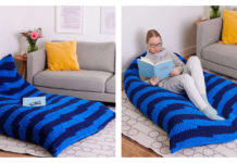 Lounger Pillow Free Knitting Pattern