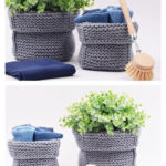 Square Basket Free Knitting Pattern