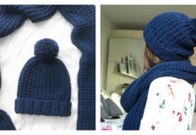 Blue Steel Chunky Beanie and Scarf Free Knitting Pattern