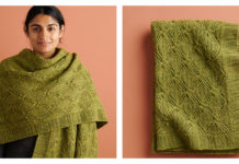 Climbing Rose Wrap Free Knitting Pattern