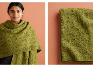 Climbing Rose Wrap Free Knitting Pattern