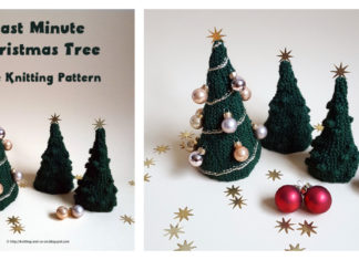 Last Minute Xmas Tree Free Knitting Pattern