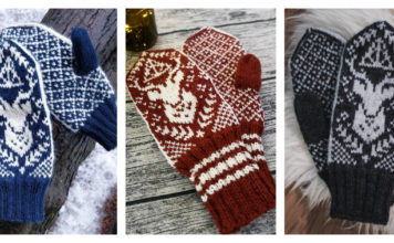 Patronus Mittens Free Knitting Pattern