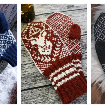 Patronus Mittens Free Knitting Pattern