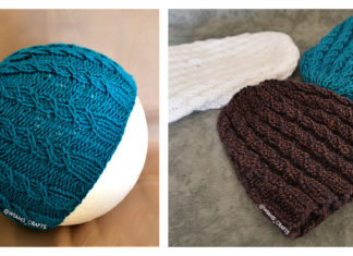 Simple Braids Hat Free Knitting Pattern