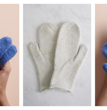 Arched Gusset Mittens Free Knitting Pattern