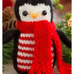 Cheerful Holiday Penguin Free Knitting Pattern