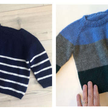 Good Old Raglan Sweater Free Knitting Pattern