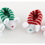 Holiday Mouse Slippers Free Knitting Pattern