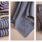 Little Mitered Stripes Blanket Free Knitting Pattern