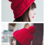 The Big Hat Free Knitting Pattern and Video Tutorial
