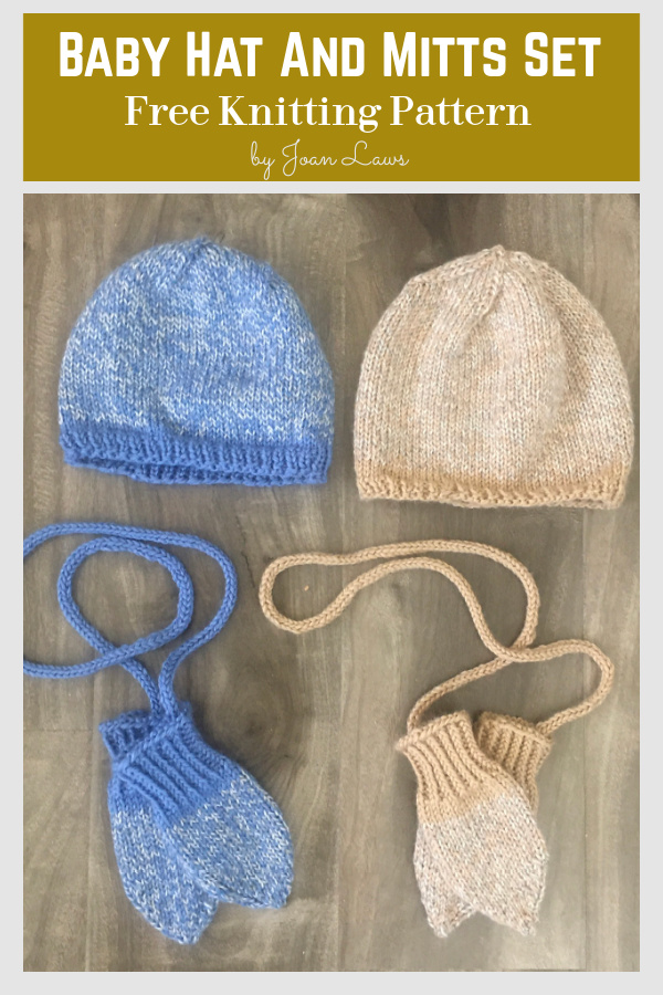 First Winter Baby Hat And Mitts Set Free Knitting Pattern
