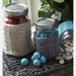 Cabled Jar Cozies Free Knitting Pattern