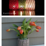 Easy Candle Cozy Free Knitting Pattern