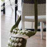 Entrelac Messenger Bag Free Knitting Pattern