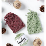Eyelet Gift Bag Free Knitting Pattern