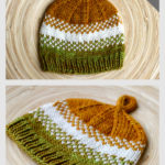 Golden Pear Baby Hat Free Knitting Pattern