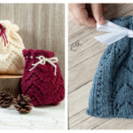 Lace Gift Bag Free Knitting Pattern