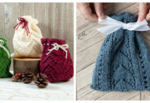 Lace Gift Bag Free Knitting Pattern