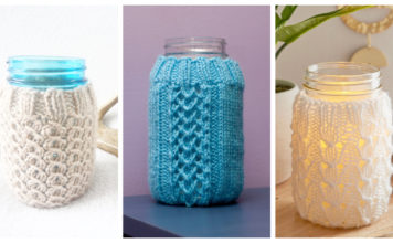 Mason Jar Cover Free Knitting Pattern