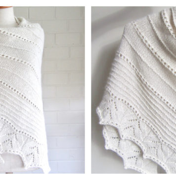 More Simple Lines Shawl Free Knitting Pattern