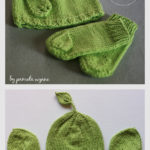 Wee Leafy Baby Set Free Knitting Pattern