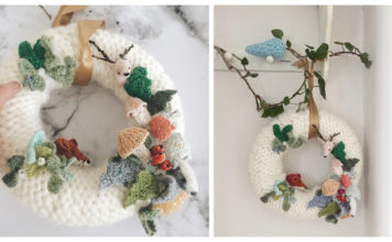 Woodland Wreath Knitting Pattern