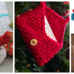 Christmas Gift Card Holder Free Knitting Pattern